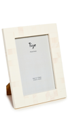 Tizo Design Resin Block Frame White 5x7 In Bone Resin