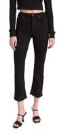 Citizen Of Humanity Isola Cropped Boot-cut Jeans In Plush Black