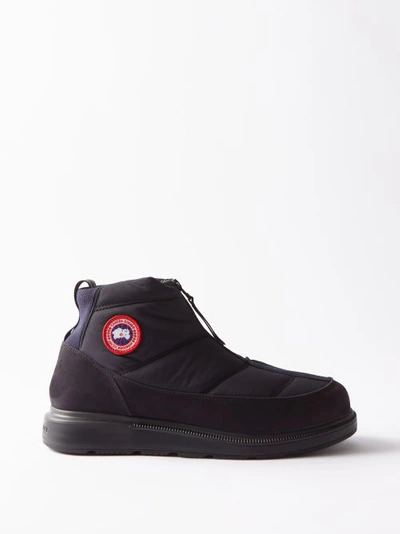 Canada Goose Crofton Quilted Snow Boots In Blue