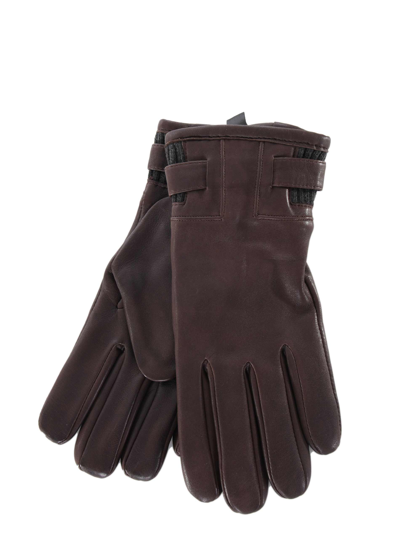 The Jack Leathers Gloves In Dark Brown