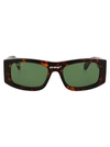 Off-white Lucio Rectangular-frame Sunglasses In 6055 Havana