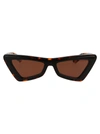 Off-white Artemisia Cat-eye Acetate Sunglasses In 6064 Havana