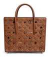 Christian Louboutin Medium Paloma Studded Leather Tote In Biscotto Multi