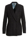 Maurizio Miri Dark Grey Grace Blazer In Gray