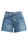 Ag Hailey Boyfriend Cutoff Denim Shorts In Sierra Mar