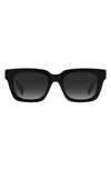 Missoni 56mm Rectangular Sunglasses In Black/ Grey Shaded