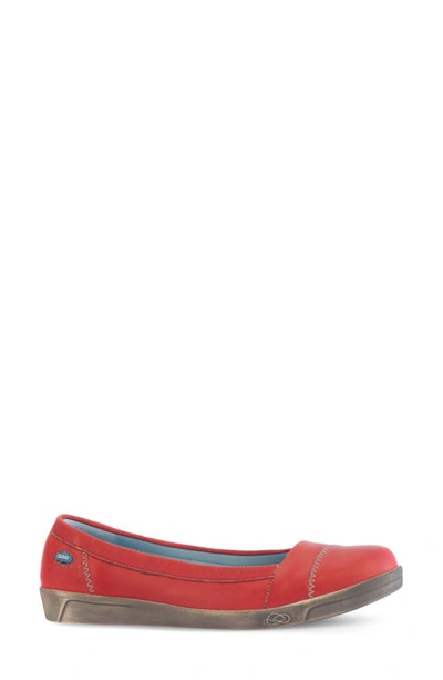 Cloud Acacia Ballerina Flat In Red