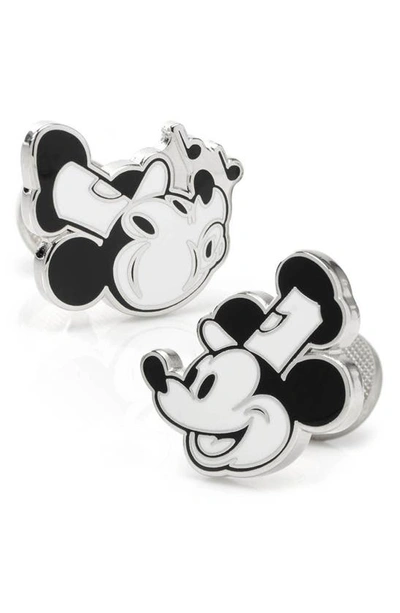 Cufflinks, Inc X Disney 'steamboat Willie' Cuff Links In Silver