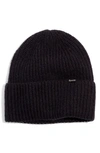 Madewell Cuffed Beanie In True Black