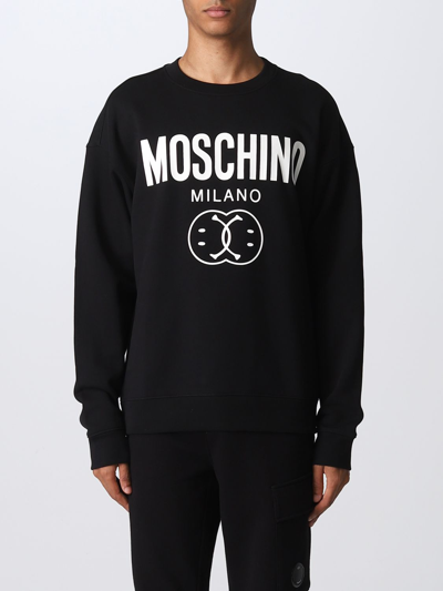 Moschino Couture Double Smiley® Sweatshirt In Black