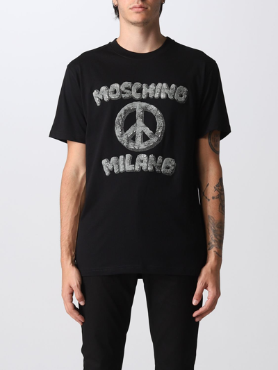 Moschino T-shirt  Couture Men Color Black