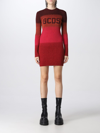 Gcds Wide-stripe-pattern Mini Dress In Red