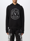 Versace Jeans Couture Logo-print Crew-neck Sweatshirt In Black 1