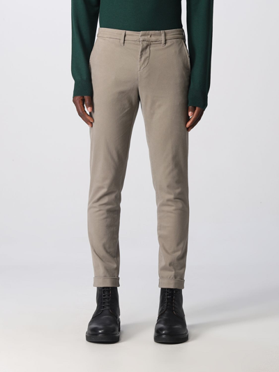 Fay Gabardine Trousers In Mud