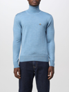 Vivienne Westwood Orb-embroidered Fine-knit Jumper In Gnawed Blue