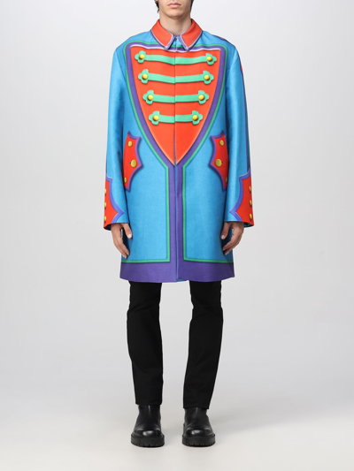 Moschino Coat  Couture Men In Multicolor