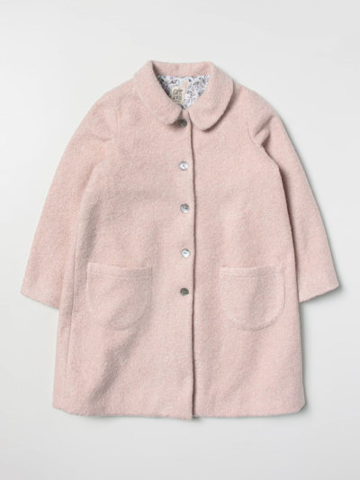 Caffe' D'orzo Coat  Kids In Blush Pink