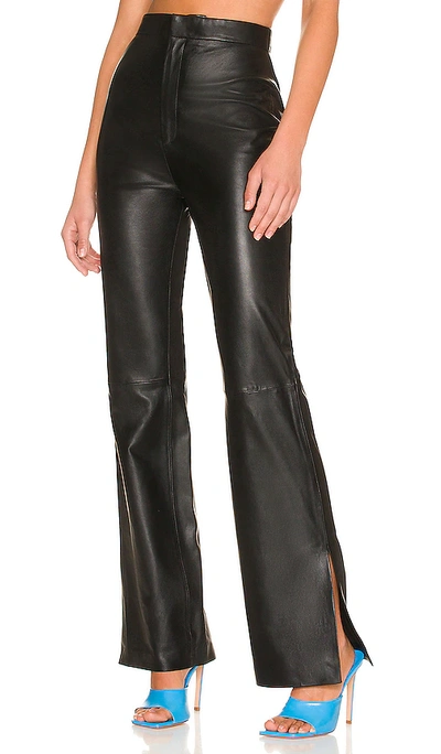 Lpa Lucia Leather Pant In Black