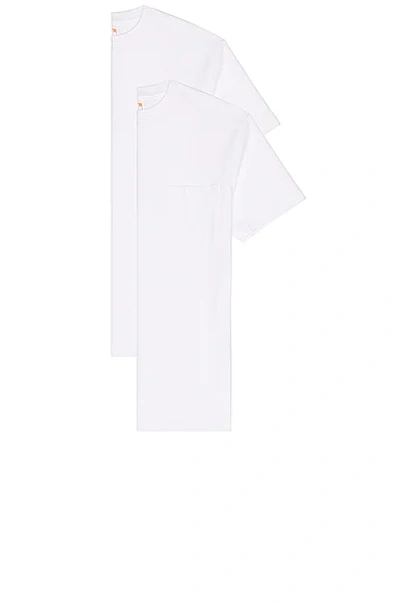 Beams 2 Pack Pocket Tee In White