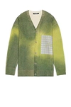 A-cold-wall* Khaki Gradient Cardigan In Olive