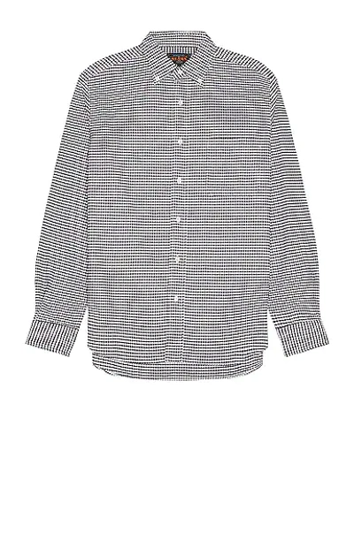 Beams B.d Gingham Check Oxford In Black