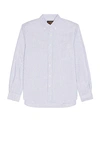 Beams B.d Oxford Candy Stripe In Blue