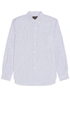 Beams B.d Oxford Candy Stripe In Blue