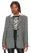 Astr Pauline Blazer In Black,white