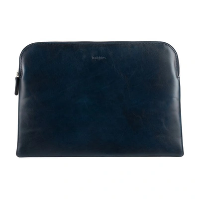Bobbies Oslo Laptop Case In Patinated Navy
