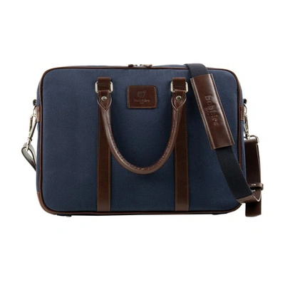 Bobbies Monceau Briefcase In Navy Blue