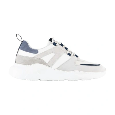 Bobbies Lennox Sneakers In White Navy Denim Grey