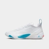 Nike Jordan Luka 1 Basketball Shoes In White/metallic Silver/neo Turquoise