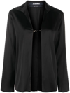 Jacquemus Notte Logo Plaque Blouse In Black
