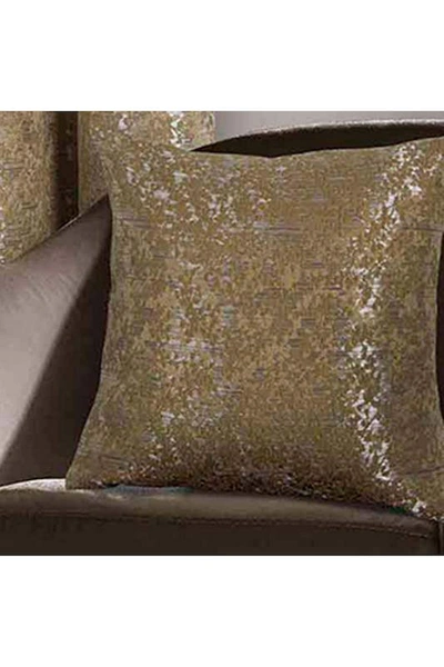 Rapport Nova Shimmer Throw Pillow Cover In Gold