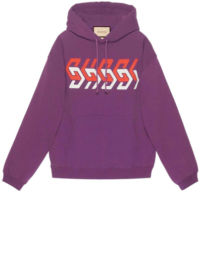 Gucci Printed Purple Hoodie