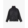 Valentino Stud-embellished Boxy-fit Shell Jacket In Nero