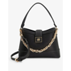 DUNE DUNE BLACK-SYNTHETIC RECYCLED DESIRABLE SMALL CHAIN-DETAIL RECYCLED FAUX-LEATHER BAG,60208485