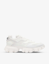 Prada Cloudbust Lug-sole Knit Fabric Low-top Trainers In Bianco