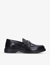 Filling Pieces Polido Snaffle-detail Leather Loafers In Black