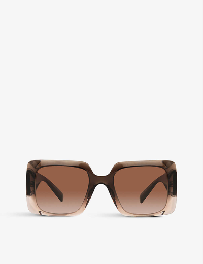 Versace Ve4405 Transparent Brown Gradient Female Sunglasses