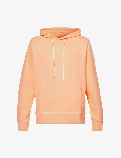 Canada Goose Huron Brand-patch Cotton-jersey Hoody In Orange