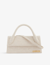 Jacquemus Le Chiquito Long Linen-blend Top-handle Bag In Light Greige