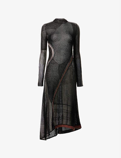 Roberta Einer Chloe Knitted Midi Dress In Black | ModeSens