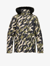 Moose Knuckles Detachable-hood Faux-fur And Cotton-blend-down Jacket In Park Green Camo