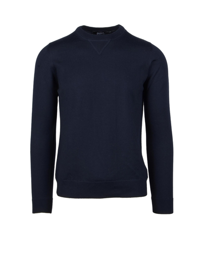 Alpha Studio Knitwear Men's Blue Sweater