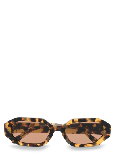 Attico X Linda Farrow Brown Irene Tortoiseshell Sunglasses