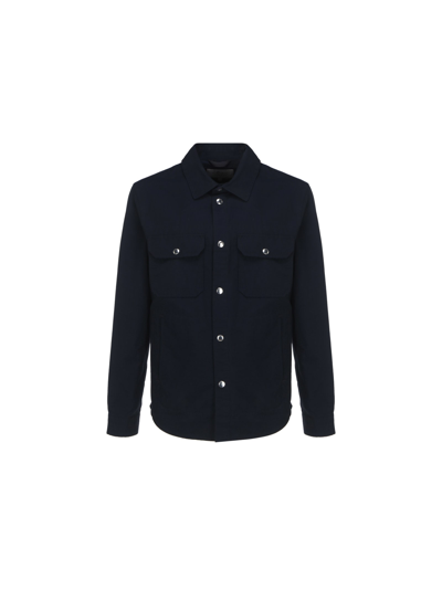 Woolrich Jacket In Navy