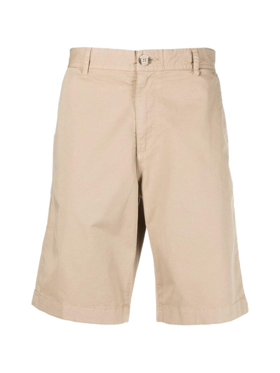 Woolrich Cotton Blend Classic Chino Shorts In Nude & Neutrals