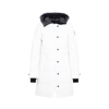 Canada Goose Shelburne Logo-patch Parka Coat In White