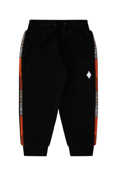 Marcelo Burlon County Of Milan Kids' Logo Embroidered Track Pants In Black